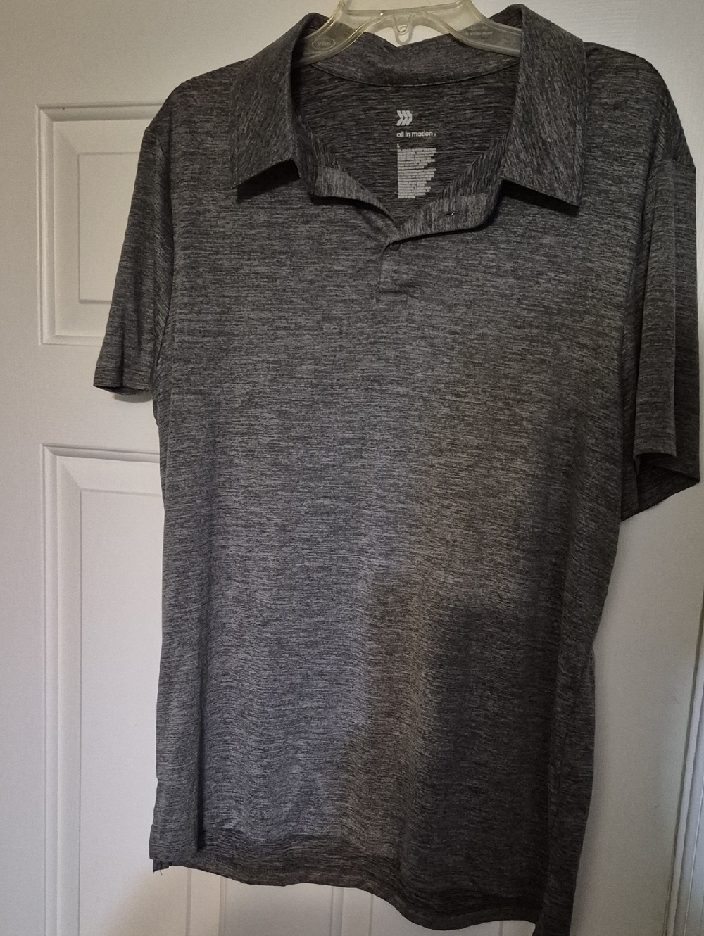 all in motion Gray Heather Performance Polo